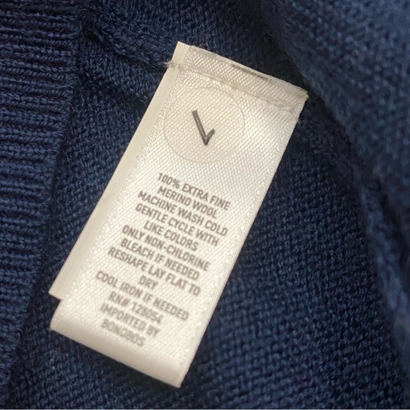 Slim Fit Extra Fine Merino Wool Crewneck Pullover Sweater - Picture 5 of 5